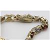 Image 3 : (3) GOLD TONED .925 BRACELETS WITH RHINESTONES