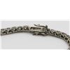 Image 2 : TWO STERLING SILVER & CZ TENNIS BRACELETS