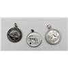 Image 1 : (3) .925 MEDAL PENDANTS