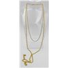 Image 1 : TWO GOLD TONE .925 CHAINS