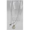 Image 2 : TWO RELIGIOUS STERLING SILVER NECKLACES
