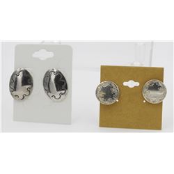 TWO PAIRS OF .925 EARRINGS