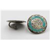 Image 2 : MEXICO .925 AND TURQUOISE TWIST BACK EARRINGS