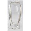 Image 1 : (4) HERRINGBONE STERLING SILVER CHAINS