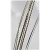 Image 2 : GROUP OF (5) ROPE STYLE STERLING SILVER CHAINS