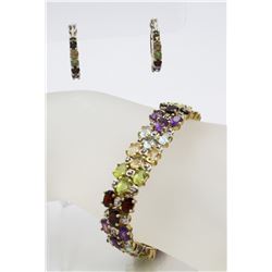 BEAUTIFUL MULTI-COLORED STONE SET