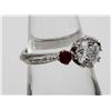 Image 2 : ESTATE TACORI STERLING SILVER RING WITH CZS