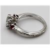 Image 3 : ESTATE TACORI STERLING SILVER RING WITH CZS