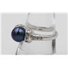 Image 2 : ESTATE STERLING SILVER CULTURED PEARL AND CZS