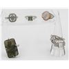 Image 1 : ESTATE LOT OF SIX STERLING SILVER RINGS