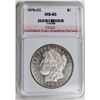 Image 1 : 1878-CC MORGAN SILVER DOLLAR CCGS GRADED