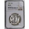 Image 1 : 1943 WALKING LIBERTY HALF DOLLAR NGC MS65