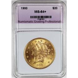 1900 $20 LIBERTY GOLD GEM BU
