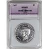 Image 1 : 1947 POINTED 7 CANADA SILVER DOLLAR NGP
