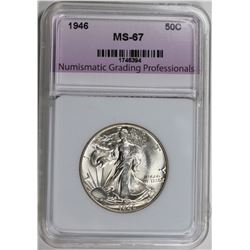 1946 WALKING LIBERTY HALF DOLLAR NGP.