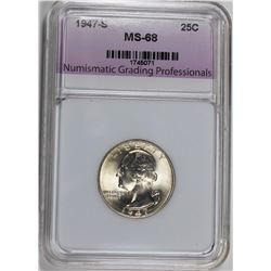 1947-S WASHINGTON QUARTER NGP