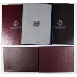 U.S. PRESTIGE SETS: 1986, 1988, 1989, 1984 & 1983