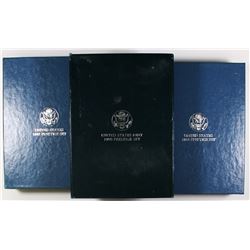 U.S. PRESTIGE SETS: 1990 & (2) 1987