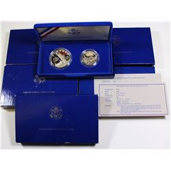 (5) 1986 STATUE OF LIBERTY 2 PIECE COMMEM. SETS