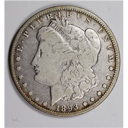 1893-O MORGAN SILVER DOLLAR VG