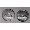 Image 1 : (2) 1955 CANADA SILVER DOLLARS