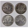 Image 1 : CANADIAN SILVER DOLLARS (2) 1952 & (2) 1957