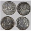 Image 1 : CANADIAN SILVER DOLLARS: 1954, 1956 AND (2) 1953