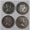 Image 2 : CANADIAN SILVER DOLLARS: 1954, 1956 AND (2) 1953