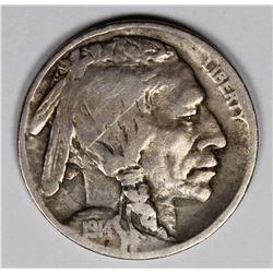 1914-D BUFFALO NICKEL VG/FINE KEY DATE! NICE!