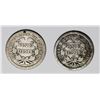 Image 2 : SEATED DIMES: 1856 LARGE DATE & 1856-O VG