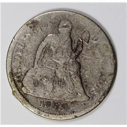1863-S SEATED DIME AG/G VERY RARE!