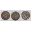 Image 1 : SEATED DIMES: 1891, 1891-O, 1891-S