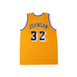PSA Certified Magic Johnson Autographed Basketball Jersey