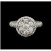 Image 2 : 14KT White Gold 1.35 ctw Diamond Ring