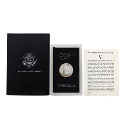 1884-CC $1 Morgan Silver Dollar Coin GSA w/ Box & COA