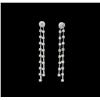 Image 1 : 14KT White Gold 2.25 ctw Diamond Earrings