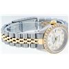 Image 3 : Rolex Ladies 2 Tone 14K Silver Diamond Datejust Wristwatch