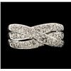 Image 2 : 0.50 ctw Diamond Ring - 14KT White Gold