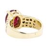 Image 3 : 3.40 ctw Ruby And Diamond Ring - 14KT Yellow Gold