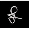 Image 2 : 0.52 ctw Diamond Ring - 14KT White Gold
