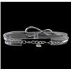 Image 2 : 0.40 ctw Diamond Bracelet - 14KT White Gold