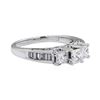 Image 1 : 0.65 ctw Diamond Ring - Platinum