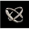 Image 1 : 0.50 ctw Diamond Ring - 14KT White Gold