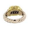 Image 3 : David Yurman Black Onyx Ring - Sterling Silver and 14KT Yellow Gold