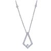 Image 1 : 0.07 ctw Diamond Necklace - 18KT White Gold