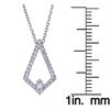 Image 3 : 0.07 ctw Diamond Necklace - 18KT White Gold