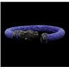 Image 1 : Cozmo Sterling Silver Crystal Panther Cuff Bracelet