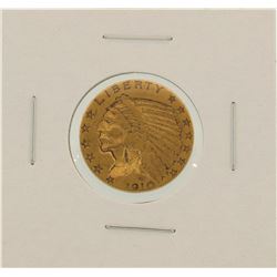 1910-S $5 Indian Head Half Eagle Gold Coin