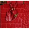 Image 4 : Hermes Red Alligator Birkin 35 Handbag - Circa 2011