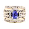Image 2 : 0.35 ctw Diamond Wide Band - Platinum
